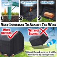 thumbnail image 6 of Sunrise 10'x7'x6' Large Walk-In Outdoor Gardening Plant Greenhouse Black, 6 of 9