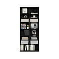 thumbnail image 2 of Pemberly Row 16-Shelf Multimedia Media Storage Tower Rack with Americano, 2 of 6