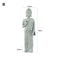 thumbnail image 1 of Ornement de Jardin Debout Bouddha Pierre en Résine Effet Zen Statue Extérieure Intérieure, 1 of 7