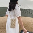 thumbnail image 6 of Yucurem Travel Straw Woven Purse Women Mini Shoulder Crossbody Phone Bag (Beige), 6 of 10