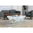 thumbnail image 6 of Elegant Decor 47.5 inch Rectangle Crystal Coffee Table Clear Royal Cut Crystal, 6 of 6