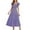 Purple, variant on Womens Boho Midi Dresses Plus Size V Neck Flutter Short Sleeve Dress Cute Ruffle Tiered A Line Loose Flowy Beach Long Dress Coupons
