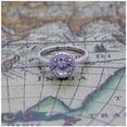 thumbnail image 4 of Anillo de plata 925 para mujer con circonitas Elegant Engagement Lo, 4 of 8