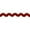 Red, variant on Belagio 3/4" Wide x 25 Yards, Medium Ric Rac Trim, 1 Bolt, Red