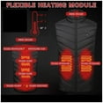 thumbnail image 6 of Heated Vest for Winter,USB Warming Vest Electric Rechargeable Cotton Heat Vest,Washable 3 Temperature Modes Heating Thermostatic Vest with 2-9 Heating Zones for Men Women, 6 of 9
