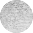 thumbnail image 1 of Ahgly Company Indoor Round Abstract Gray Contemporary Area Rugs, 5' Round, 1 of 1