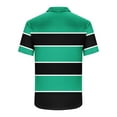 thumbnail image 3 of Hvot&aat Men's Striped Color Block Tops Classic Slim Fit Polo Shirts Casual Short Sleeve Pullover, 3 of 4
