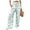 Sky Blue, variant on Mlqidk Womens Pants Lounge High Waist Beach Pants Flowy Wide-Leg Cotton Linen Trouser Plus Size Loose Fit Floral Print Pants with Pocket Gray XL
