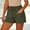 Army Green, variant on Women's Casual Solid Color Shorts Elastic Waisted Drawstring Summer Shorts with Pockets for Sport Sky Blue
