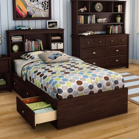 Willow Twin Bookcase Storage Platform Bed - Walmart.com