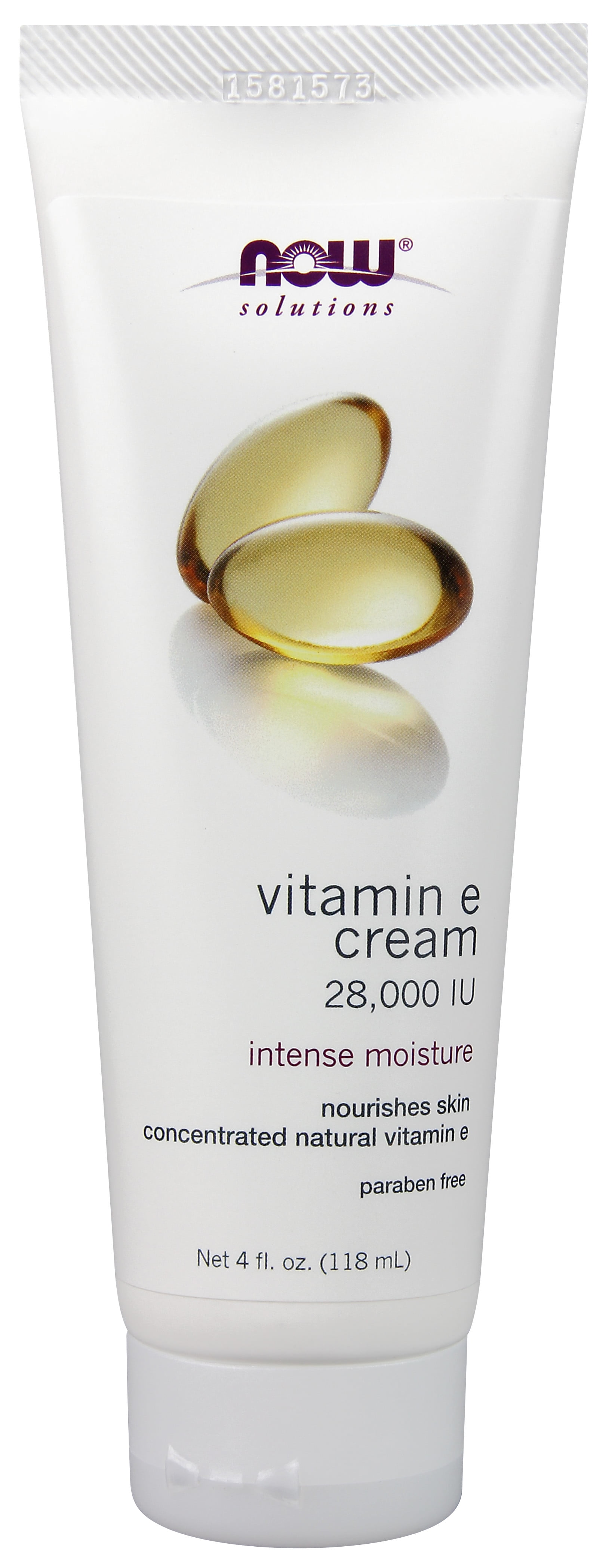 NOW Solutions, Vitamin E Cream 28,000 IU, Intense Moisture