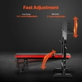 thumbnail image 4 of VEVOR Weight Bench Sit up Bench for Home Gym Strength Training Adjustable Foldable, 4 of 9