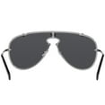 thumbnail image 3 of Versace VE 2243 Metal Unisex Shield Sunglasses Gunmetal 43mm Adult, 3 of 5