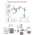thumbnail image 3 of 1Set Action Figure Base Suitable Display Stand Bracket for HG 1/144 Cinema Game, 3 of 18