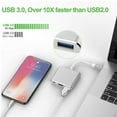 thumbnail image 2 of USB C to HDMI Adapter,Type C USB 3.1 to HDMI 4K/USB 3.0/USB C Converter Cable Charging Port Adapter Cable Compatible MacBook, Chromebook Pixel, Samsung Galaxy S8/S9/Note 8/Note 9 Silver, 2 of 10