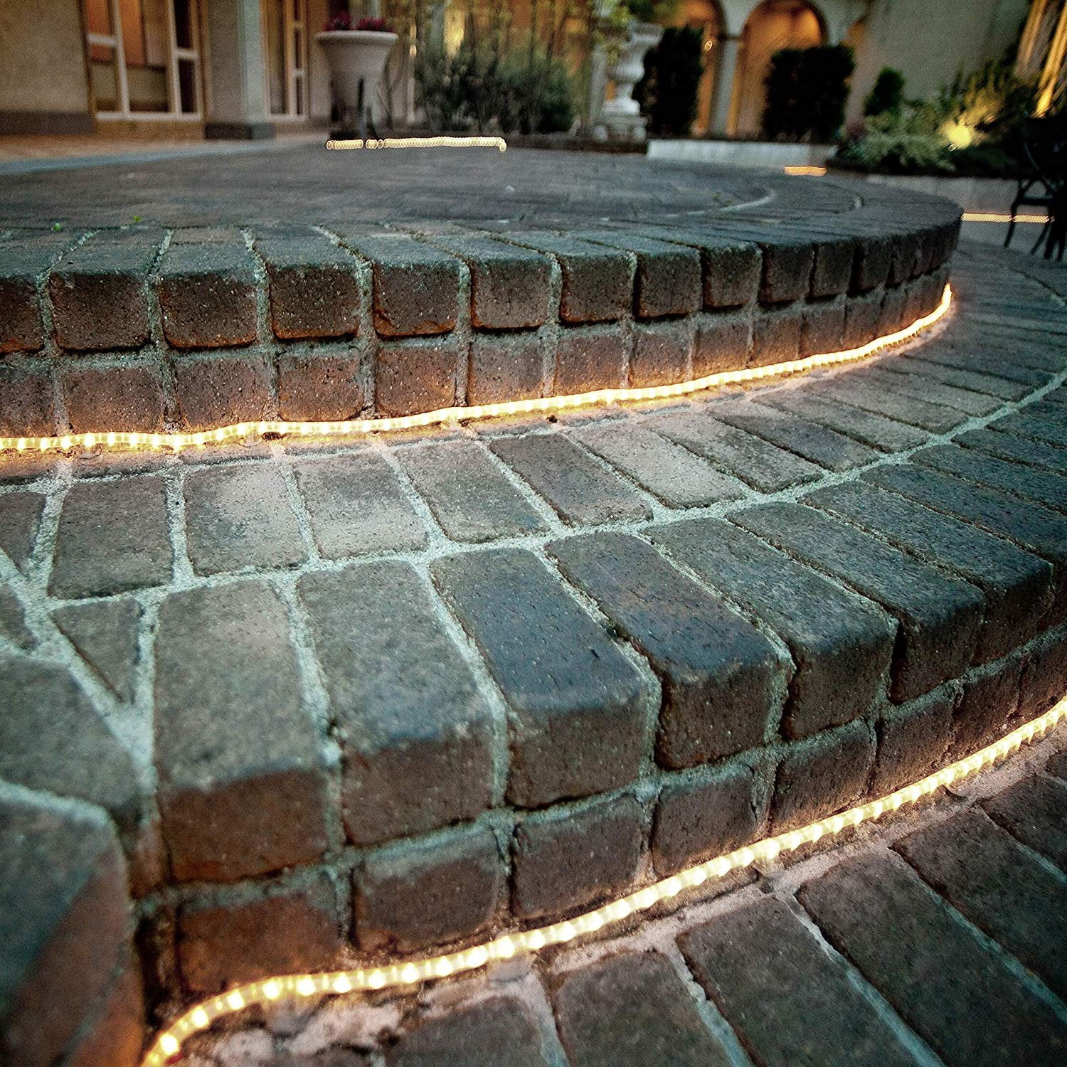 7.3 m 144 Bulbs Tupkee LED Rope Light WARM-WHITE 24 Feet Indoor /& Outdoor