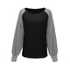 thumbnail image 5 of Moda mujer casual manga larga o-cuello patchwork señoras tops sudaderas Fridja  fhghd642, 5 of 6