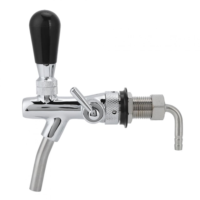 Chroming Brass Beer Faucet, Keg Faucet, Durable Practical G5/8in Thread for Bars,Pubs Distributing Beer or Beverages