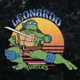 thumbnail image 2 of Junior's Teenage Mutant Ninja Turtles Vintage Leonardo in Action Graphic Crop T-Shirt Black Large, 2 of 4