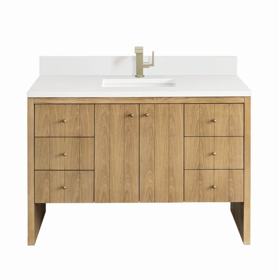 James Martin Vanities 435-V48-1Wz Hudson 48" Free Standing Single Basin Poplar Wood Vanity