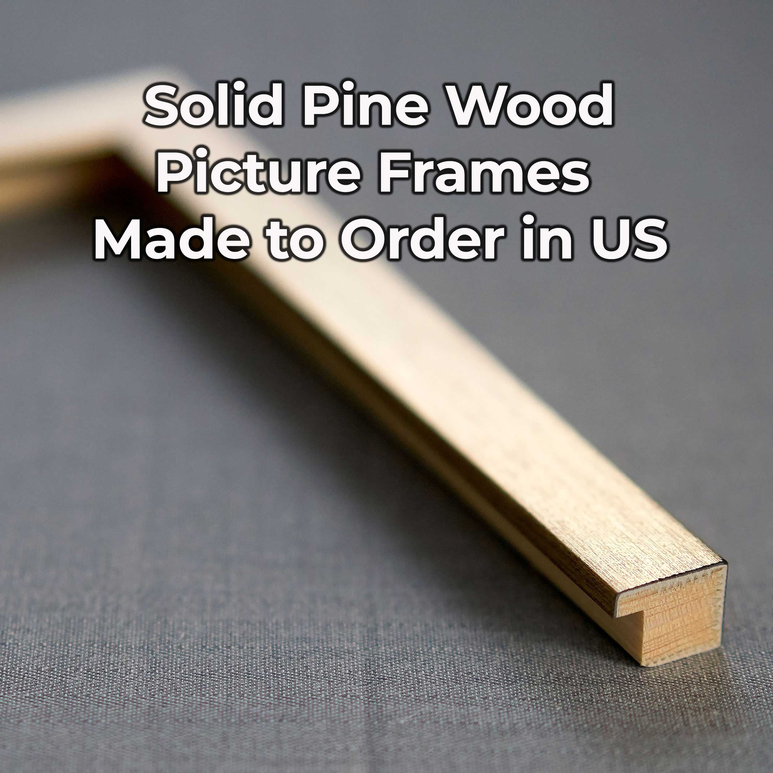 18x24 Gold Bronze Wood Picture Frame - UV Acrylic, Foam Board Backing, Hanging Hardware