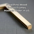 thumbnail image 5 of 28x39 Frame Gold Bronze Solid Wood Picture Frame Width 0.75 Inches | Interior Frame Depth 0.5, 5 of 8