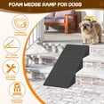 thumbnail image 3 of Dog Wedge Ramp for Stairs/Staircases, Portable & Lightweight Pet Ramp with Non-Slip Surface for Small Size Dogs Cats, Low Angled Dog Ramp for Elderly & Injured Pets (100LBS Capacity, 6Packs), 3 of 9