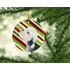 Carolines Treasures SS4572-CO1 Dandie Dinmont Terrier Canne à Sucre Vacances Noël Ornement en Céramique – image 2 sur 2