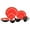 Red, variant on Home VSS Stoneware Sonoma 16pc Dinnerware Set, Outside Black + Inside Spinwash Purple