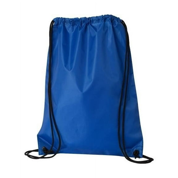 Liberty Sports Bag with Black Drawstring Royal Blue Backpack 14 x 18 inch Blank Gym Bag Lightweight Rucksack