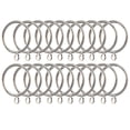 thumbnail image 4 of 80x Anillos de Cortina, 38 mm Diámetro Interno Anillos de Cortinas de Hierro Anillos Colgantes pPlata, 4 of 5