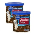 thumbnail image 2 of Pillsbury Creamy Supreme Chocolate Fudge Flavored Frosting, 16 oz Tub (2 pack) and 8in Silicone Spatula (Color Varies), 2 of 5