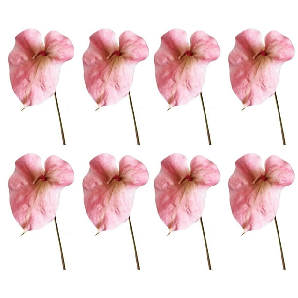 artificial 8 piezas, planta falsa para florero, elegante flores realista para boda, hogar, oficina, dormitorio. Rosa