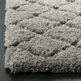 thumbnail image 4 of SAFAVIEH Adriana Anwar Geometric Shag Area Rug, Light Gray, 6'7" x 6'7" Square, 4 of 8
