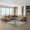 Caramel1, variant on Modern Style Sectional with 1 Console (Reading Light), Wedge with Bluetooth speaker, LED and Lifting wine cabinet - White