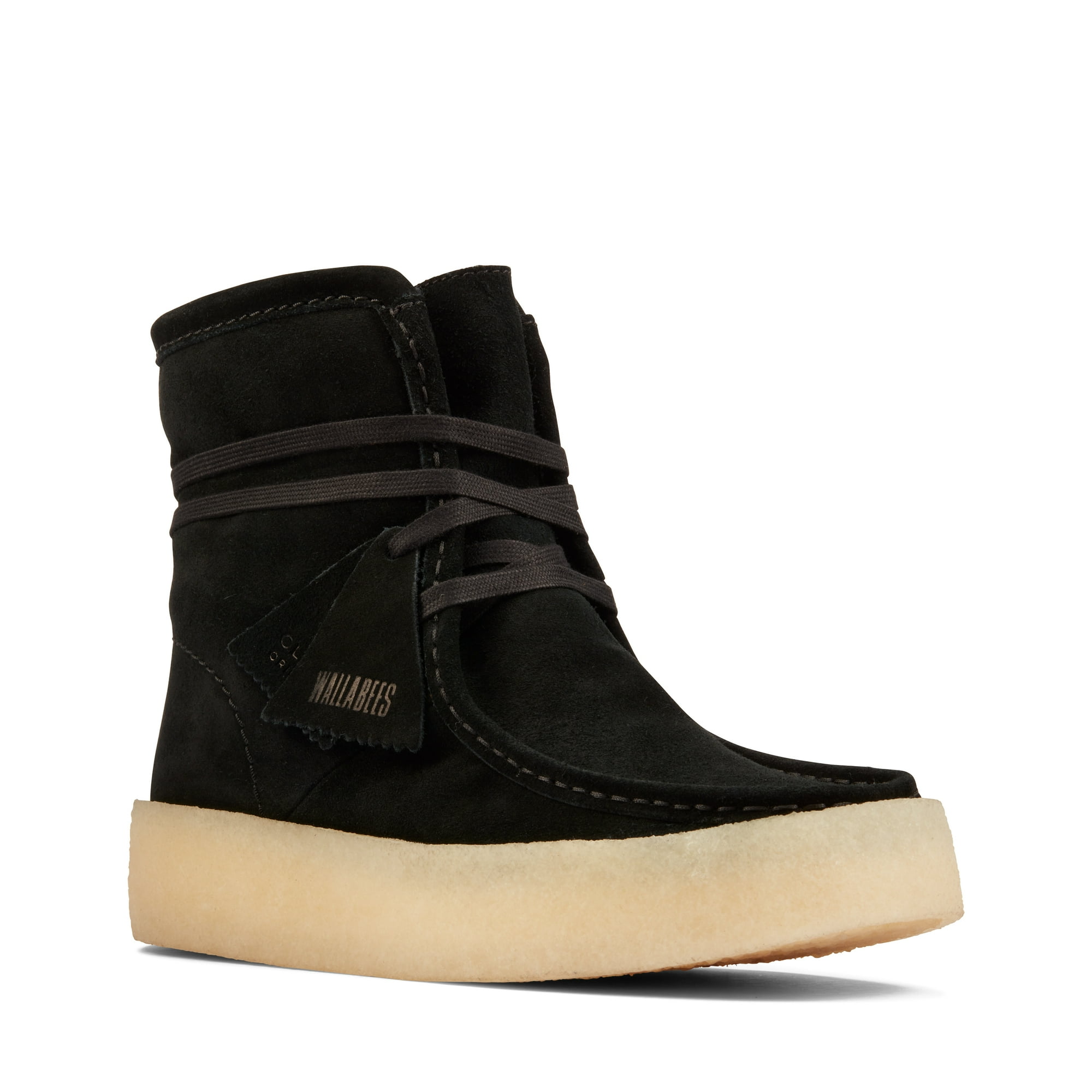 Black suede wallabees hot sale