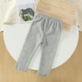 thumbnail image 4 of piuwrlz Kids Winter Plush Pants for Girls Boys Long Thick Velvet Cotton Sweatpants Gray Size 2 Years, 4 of 9