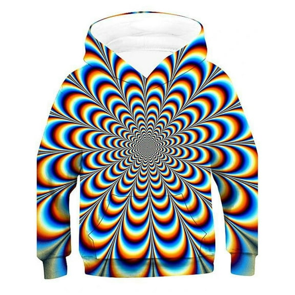 Bysome Boys Girls Fashion Hoodies Sweatshirts 2 To12 Year 3D Printed Fashion Pullover Sweatshirts Novelty Pattern Hoodies For 3-4 Years