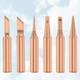 thumbnail image 2 of 6Pcs Professionnel Bit Cuivre Fer Pointes Ensembles de Remplacement de la Pointe de Soudure, 2 of 8