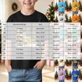 thumbnail image 3 of sdbrld Boys Christmas Short Sleeve Graphic Crewneck T-Shirt for 3T 4T Toddler Kids Holiday Black Sizes 3-4 Years, 3 of 5