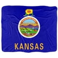 thumbnail image 2 of Logovision Blanket, 50"x60", Kansas Flag Silky Touch Sherpa Back Super Soft Throw Blanket, 2 of 5