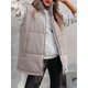 thumbnail image 2 of Tsseiatte - Chaleco acolchado de invierno para mujer, informal, sin mangas, con cierre de cremallera, cuello alto, color liso, ropa de abrigo cálida para invierno, 2 of 6