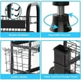 thumbnail image 3 of 2-Tier Countertop Dish Drying Rack w/Utensil Holder Dish Drainer for Kitchen, 3 of 7