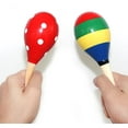thumbnail image 6 of 4 pcs Maracas, lyfLux 2 Styles Maracas Hand Percussion Instruments (Red and Fancy Colors), 6 of 9
