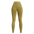 thumbnail image 4 of Women's Yoga Pants Solid Color High Waist Abdomen Raising Hip Shaping Naked Tight Elastic Pants Casual Daily Wear, 4 of 5