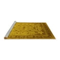 thumbnail image 2 of Ahgly Company Machine Washable Indoor Rectangle Oriental Yellow Traditional Area Rugs, 8' x 12', 2 of 4