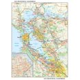 thumbnail image 1 of San Francisco, California Wall Map, Small - 11.25" x 14.5" Laminated, 1 of 4