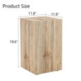 thumbnail image 2 of Coffee Table, Mdf Center Table with Elegance and Natural Fashion, Modern Coffee Tables with 11.8x11.8x19.6 Inches for Living Room,Office, Reception Room, Light Wood, 2 of 8