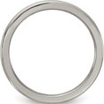 thumbnail image 2 of Titanium/Silver Two-Tone Edward Mirell Gray Ti Polished Concave 2mm Band (Size 9) Made In United States emr364-2mm-9, 2 of 5