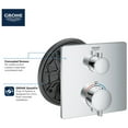 thumbnail image 7 of Grohe Grohtherm 241112430 Dual Function 2-Handle Thermostatic Valve Trim in Matte Black, 7 of 7